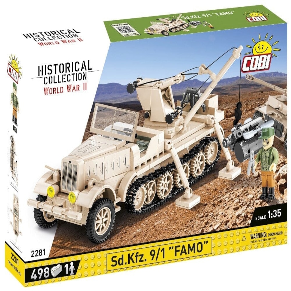 image 1 of SD.KFZ.9/1 Famo Half-Track brick model - COBI 2281 - 498 bricks
