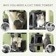 image 7 of PawHut 173cm Cat Tower Scratching Post Activity Centre for Indoor