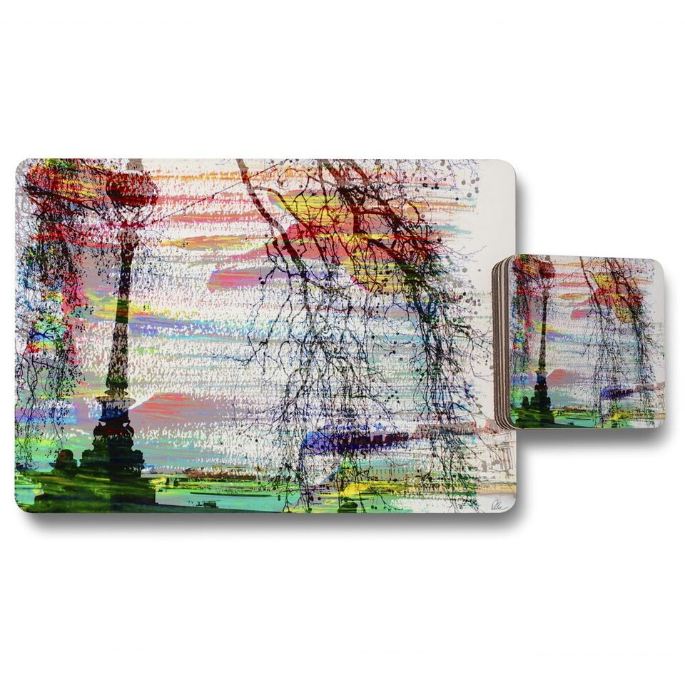 image 1 of London street light (Placemat & Coaster Set)