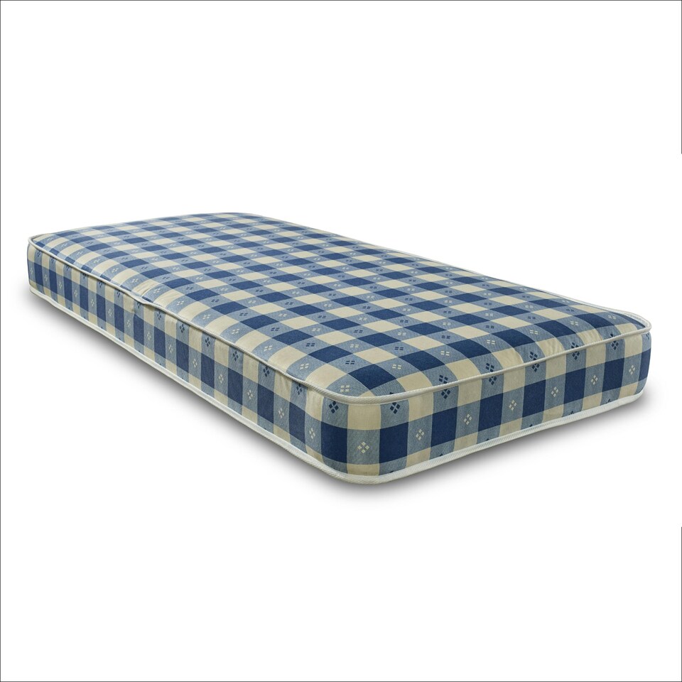 image 1 of Budget Plus Spring Mattress - 6.5 inch Deep, Durable Design | Blue