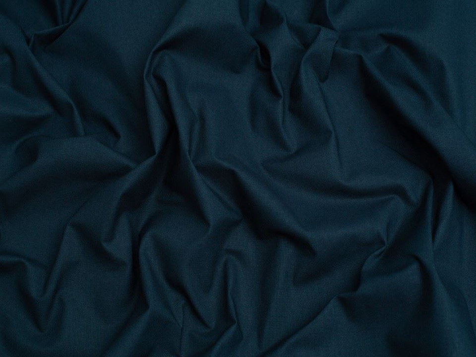 Navy Klona 100% Cotton Fabric for Bag Making, Dressmaking, Quilting, 135cm / 53" Wide - per metre