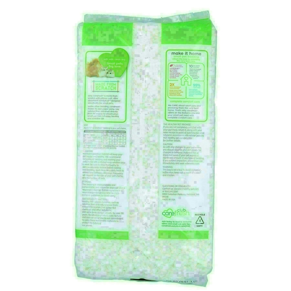 image 1 of 3PK Ultra White10L Quality Pet Small Animal Bedding 99% Dust Free