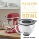 image 2 of SPARES2GO Bowl Cover for KitchenAid Glass K5GB 4.7L 4.8L litre 5quart Mixing Lid 5KSM5GBS
