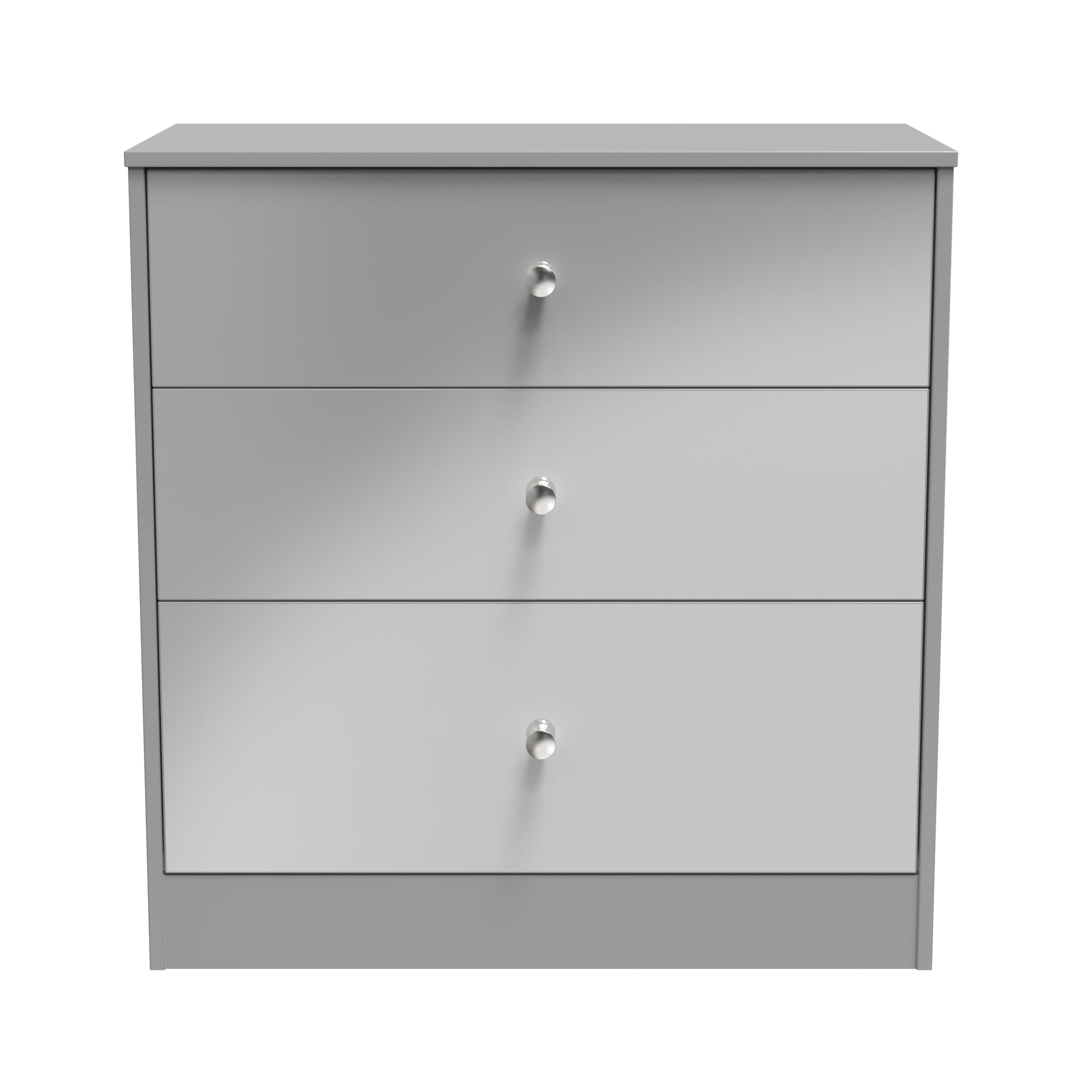 Stowe 3 Drawer Deep Chest in Uniform Grey & Dusk Grey