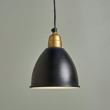ValueLights Eli Matte Black Pendant Light and E27 Pear LED 4W Warm White 2700K Bulb
