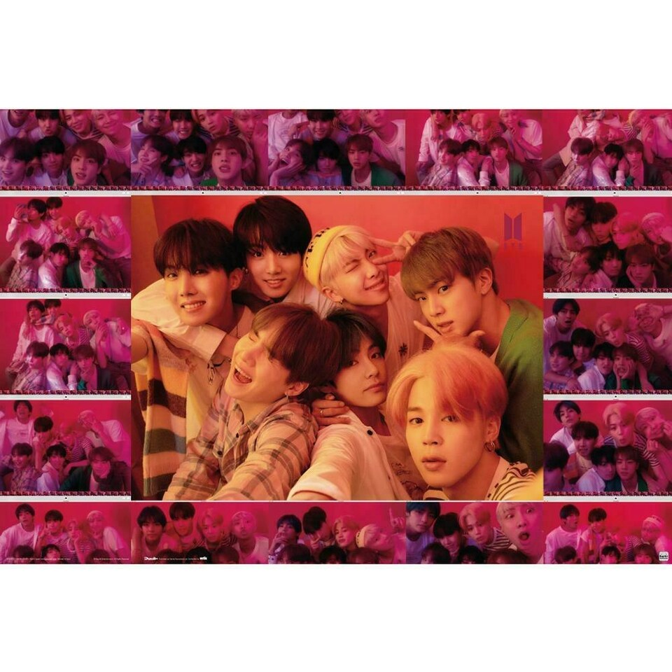 BTS Selfie Poster - Pink - One Size