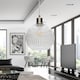 image 4 of Set of 2 Carss - Satin Nickel Ceiling Pendant Kits for Easy Fit Shades | Chrome | Satin nickel plate | Small | 2