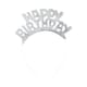 image 1 of Unique Party Prismatic Happy Birthday Tiara - White/Silver - One Size One Size