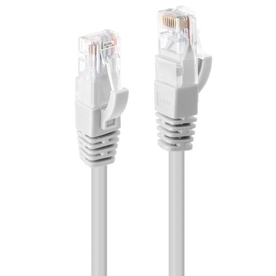 image 1 of 7.5m CAT6 U/UTP Snagless Gigabit Ethernet Cable, White