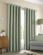 image 1 of Amberley - Thermal Interlined Chenille Curtains - Eyelet - 100% Polyester (Sage, 66'' x 90'' - 168cm x 229cm (Pair)) | Green | Green