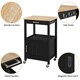 image 4 of Yaheetech Rolling Kitchen Cart W/Wheels