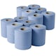 image 2 of 6 Rolls Multipurpose Blue 2ply Embossed Centrefeed Cleaning Rolls