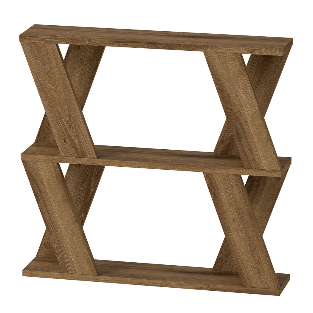 Levede 22cm Slim Side Table Narrow Sofa End Table for Living Room Small Spaces | Brown | Brown