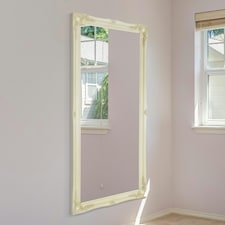 Hamilton Cream Shabby Chic Design Large Dress Mirror 167 x 76 CM White