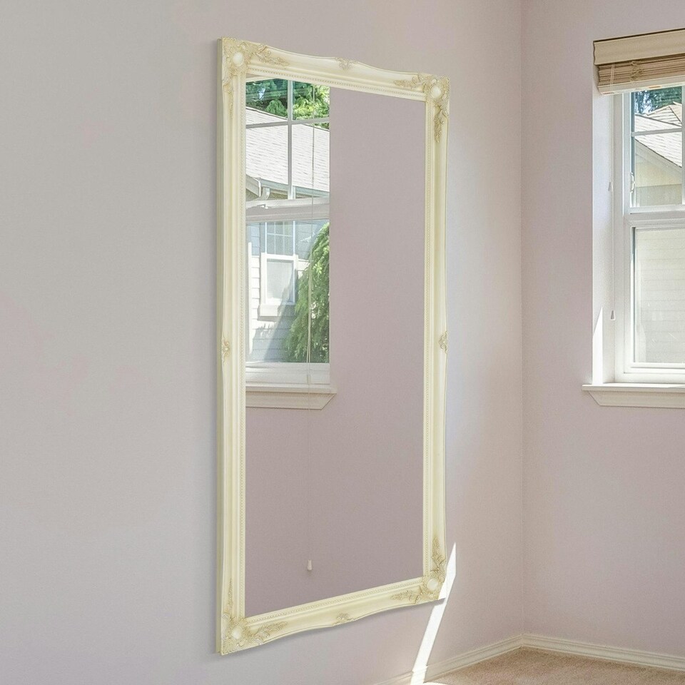 image 1 of Hamilton Cream Shabby Chic Design Large Dress Mirror 167 x 76 CM White