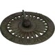 image 1 of Bird Sundial Ornament Cast Iron Garden Feature Statue Sunflower Clock Metal Brown