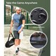 image 5 of Gr8 Home Blue Black 5m Badminton Net Post Set Portable Volleyball Pickleball Tennis