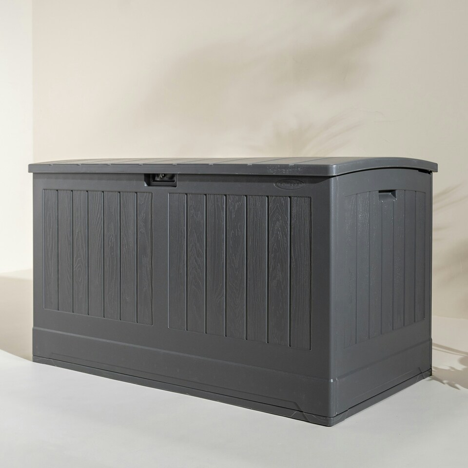 image 1 of Suncast Montana 757L Storage Box - Peppercorn Grey | Grey