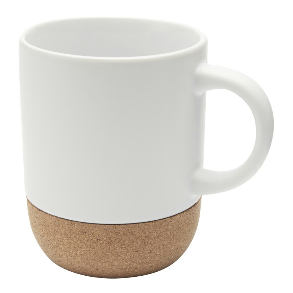 image 1 of Floso Billie Cork Ceramic Sublimation 300ml Mug - White - One Size