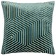 image 2 of Paoletti Evoke Cut Velvet Cushion | Blue | Teal | 45 x 45cm | 1
