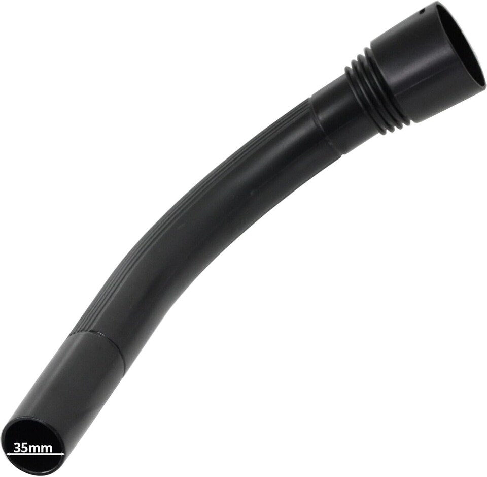 image 1 of SPARES2GO Curved End Suction Hose Handle compatible with Daewoo Vacuum Cleaner (35mm)