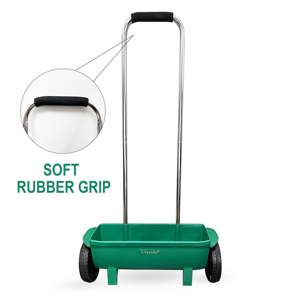 image 1 of Garden Lawn 12L Soil Seed Salt Grit Fertiliser Spreading Grass Feed Spreader DIY