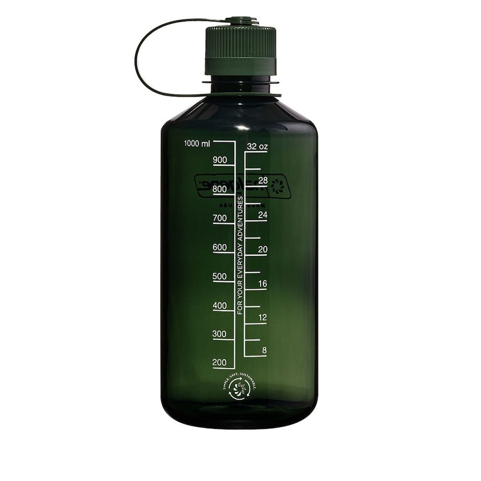image 1 of Nalgene Narrow Mouth 1L Tritan Sustain Water Bottle - Jade Monochrome