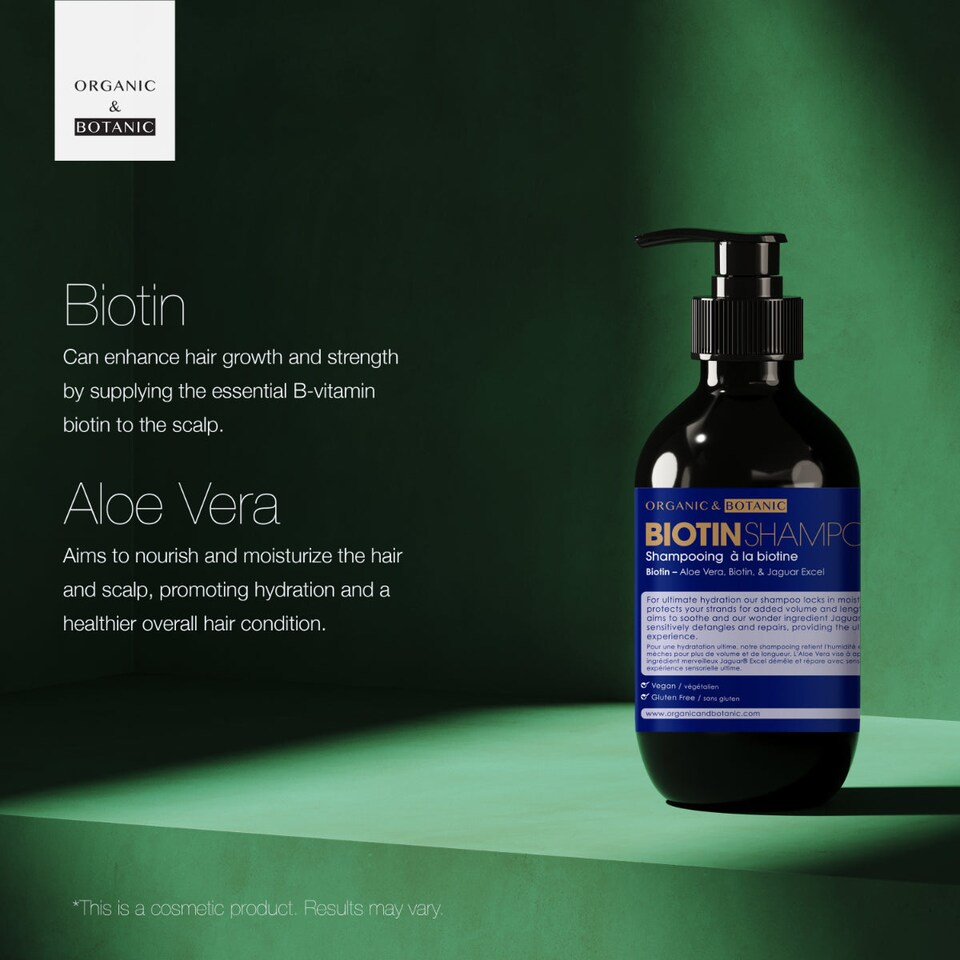 image 1 of Organic & Botanic Biotin Shampoo 500ml