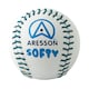 image 1 of Aresson Softy Leather Rounders Ball - White - One Size