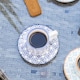 image 6 of Nicola Spring 12 Piece Hand-Printed Espresso Cup & Saucer Set - 65ml - Navy | Blue | Blue | 12