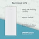 image 6 of HYE Freestanding Upright Freezer, 168 Litre, 55cm, White - RF01SDFR168W01
