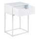 image 4 of Mitra 1 Drawer Bedside Table in White