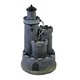 image 1 of Primrose Solar Grey Castle Cascade Water Feature with Lights 49cm