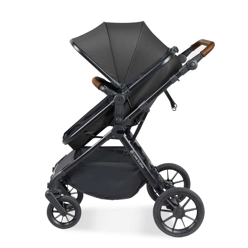 image 1 of Cosmo 2 in 1 Travel System (Graphite Grey) - Birth to 22kg (Approx. 4 Years). Convertible Seat, UPF 50+ Hood, Footwarmer, Apron, Raincover, Changing Bag & Mat