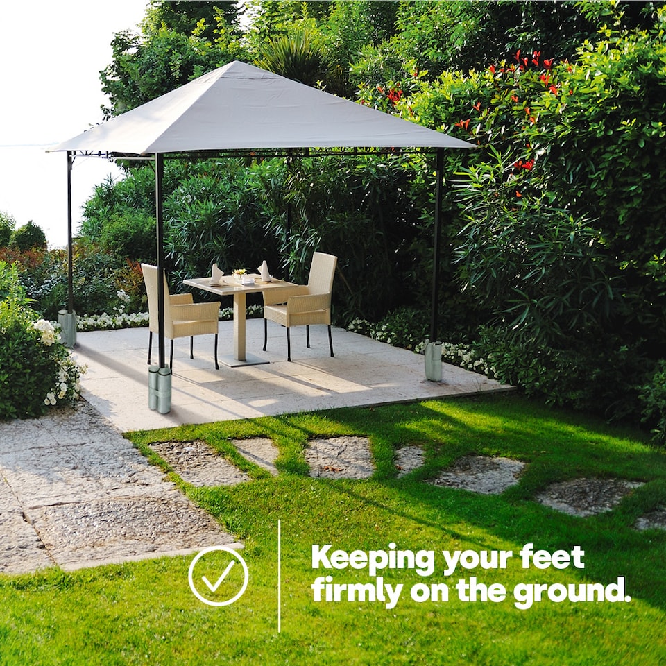 image 1 of Gazebo Sand Bags Set of 4 Grey