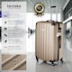 image 2 of Suitcase Set Cleo - 3 suitcases, 1 beauty case, including luggage scales and tags | Cream | champagne | 1