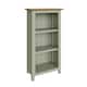 image 5 of Taberno Oak 3 Tier Bookcase Sage Green | Green