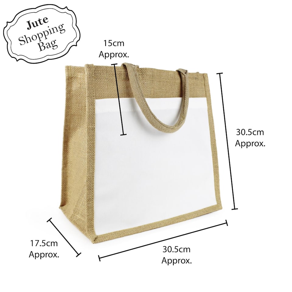 image 1 of Traditional Village Florist Reusable Jute Shopping Bag