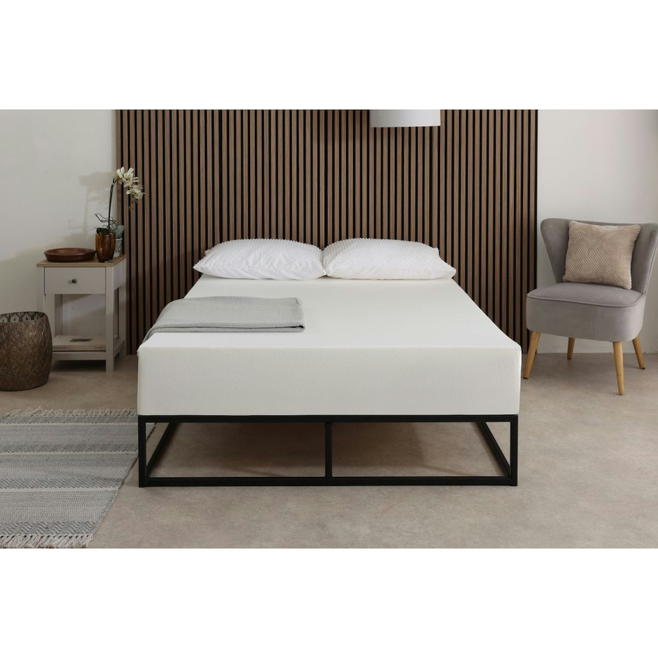 image 1 of Orthopedic Firm Support Mattress - High-Density Supportive Foam for Spinal Alignment | White | Double