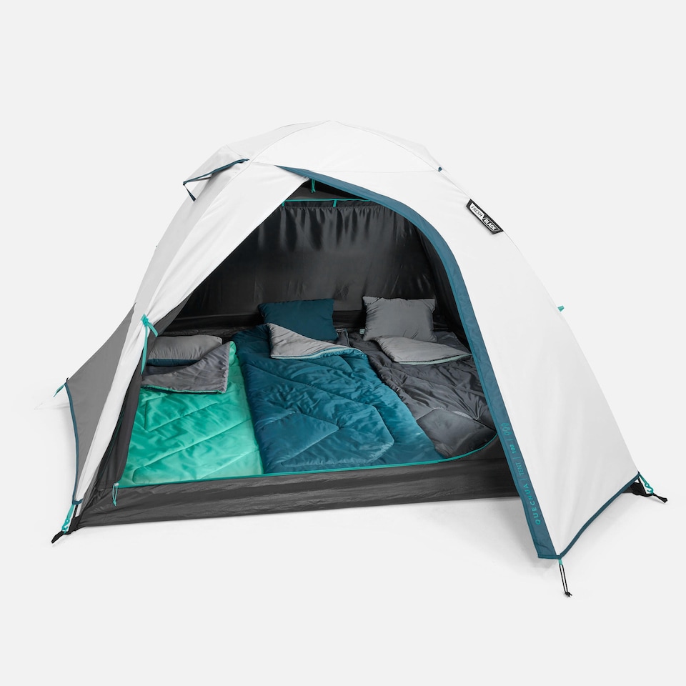 image 1 of Decathlon 3-person camping tent, MH100 - Fresh & Black