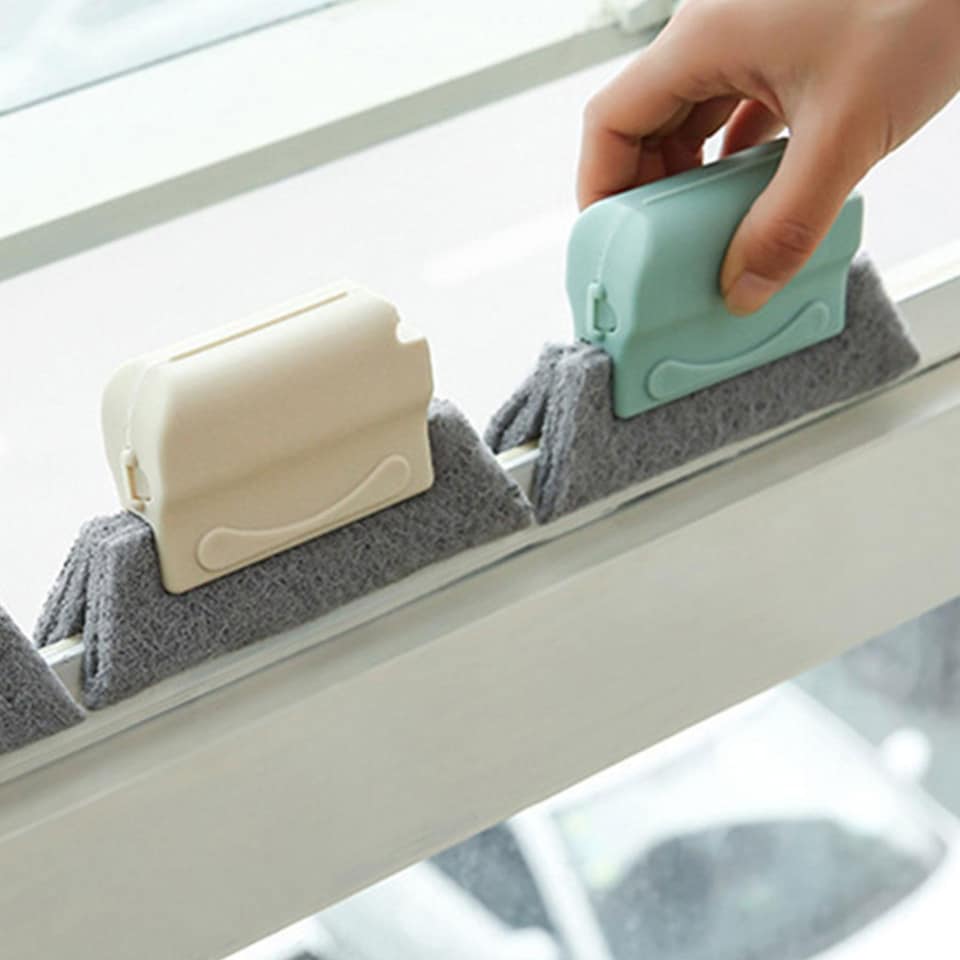 image 1 of Haven Household Groove Gap Cleaning Brush, Blue