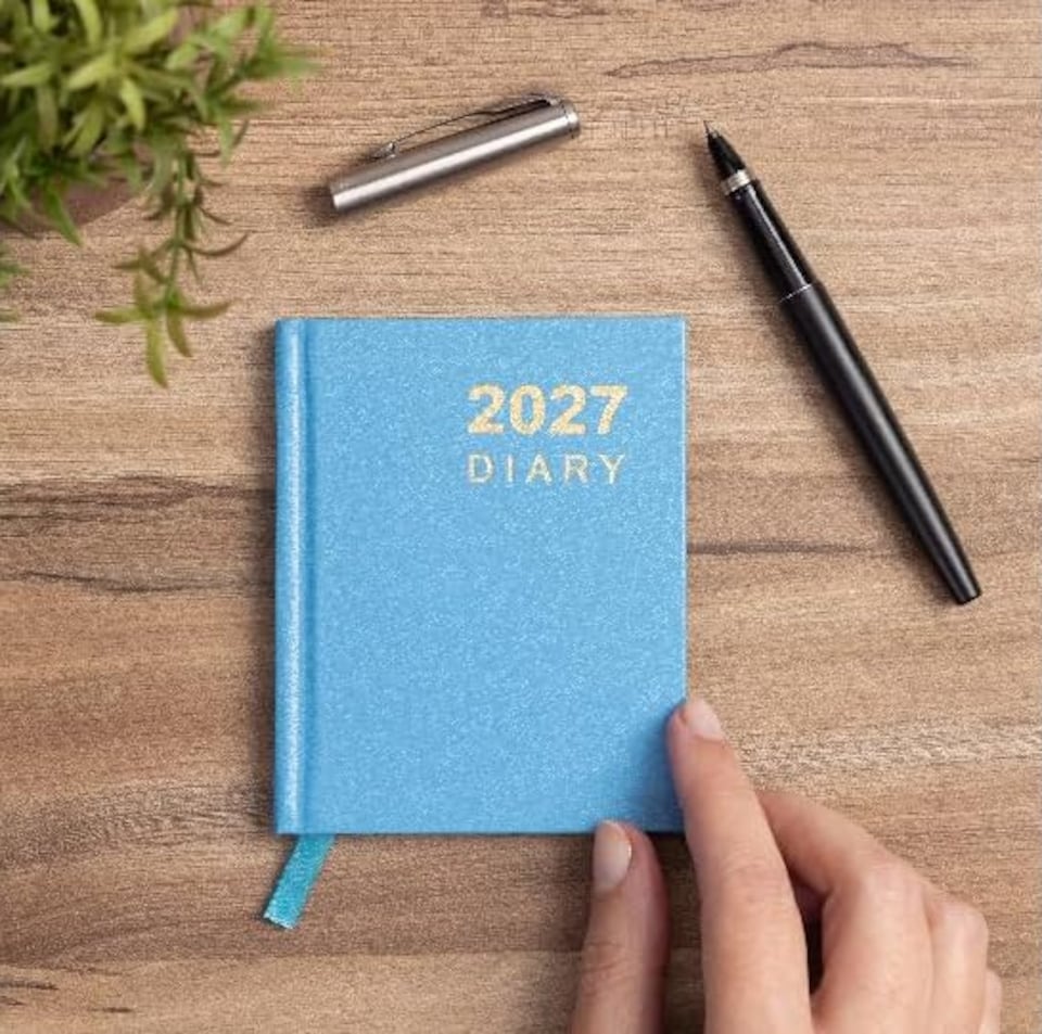 image 1 of 2031 Pocket Diary Week to View | Hardback Weekly Planner Jan to Dec