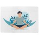 image 1 of Meditation Illustration (Rug) Blue | S