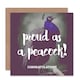 image 1 of Proud As Peacock Congratulations Card