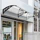 image 2 of Outsunny Outdoor Curved Window Porch Canopy Awning UV Rain Cover 0.8x2m Clear | Clear | Clear | 1