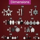image 6 of Neo Large 110PCS Christmas Tree Bauble Ornaments Set | White