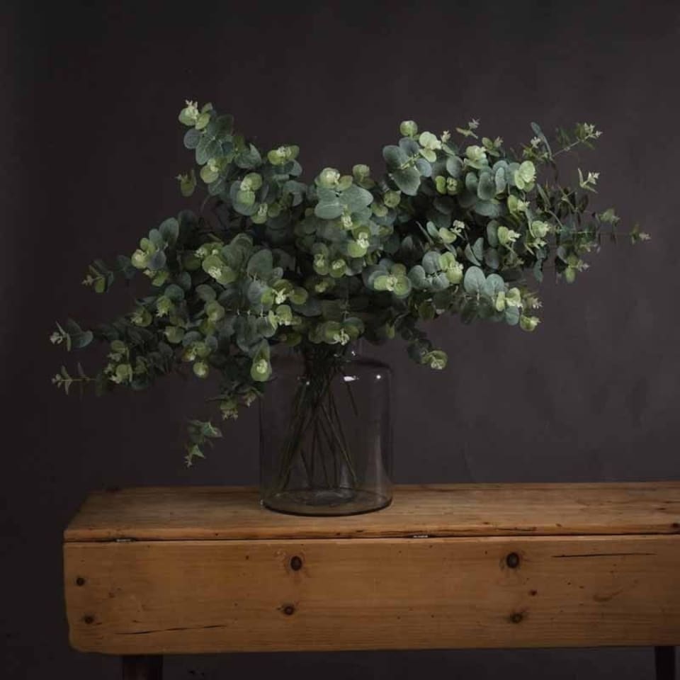 image 1 of Eucalyptus Spray Artificial Plant - Fabric/Plastic - L22 x W13 x H91 cm - Green