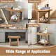 image 10 of COSTWAY Shower Bench Stool Bathroom Seat 2-Tier Brown
