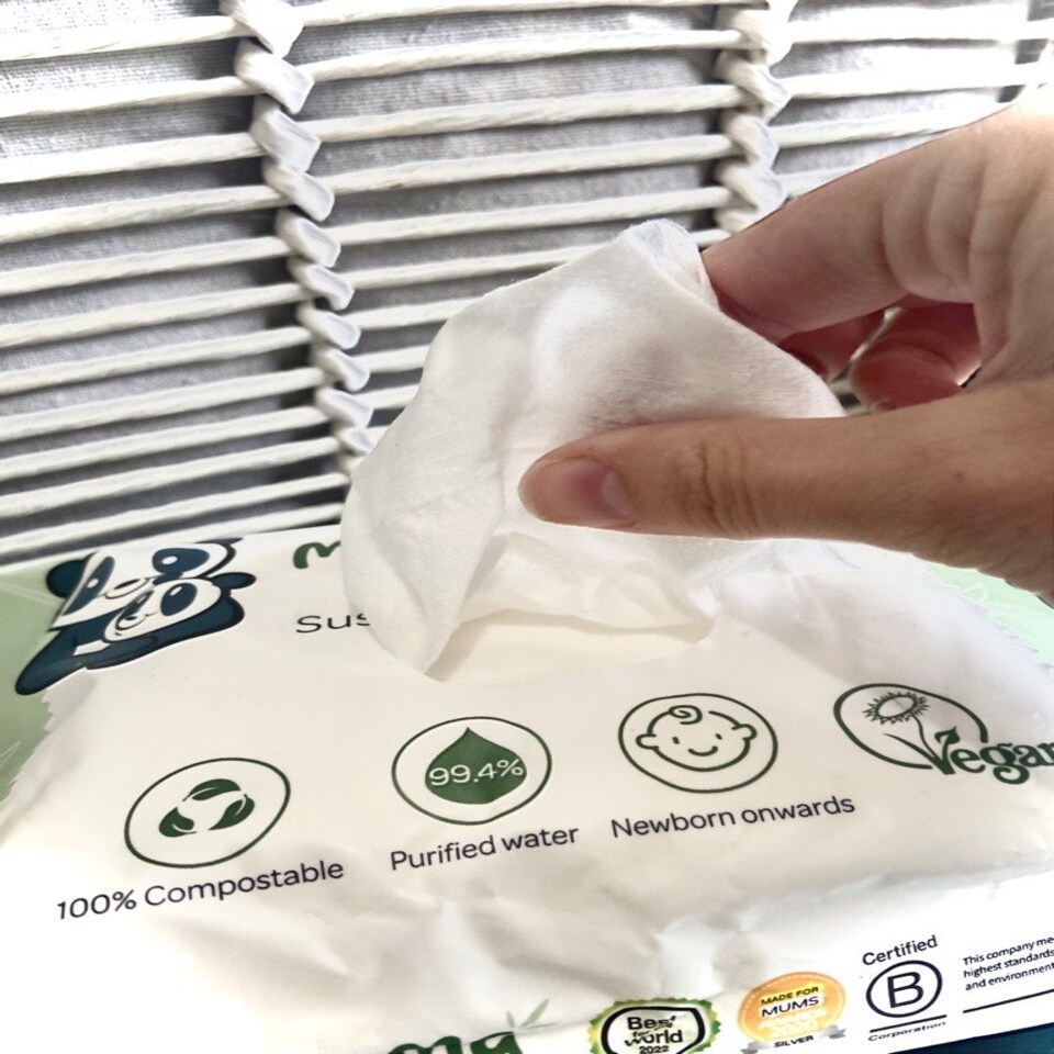 image 1 of Mama Bamboo 100% Biodegradable Plastic Free Sustainable Baby Wipes - Multipack 12x60 720 wipes