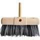 image 2 of Hill Brush Finest Stiff Yard Broom Head - Beige/Green - 30.5cm